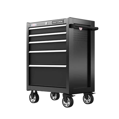 craftsman 26.5-in 5-drawer steel rolling tool cabinet|craftsman rollaway tool boxes.